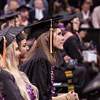 College graduates in caps and gowns